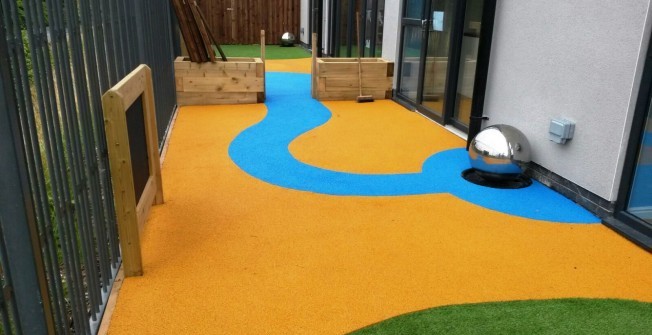 Coloured EPDM Safety Flooring in Newtown