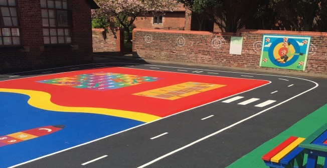 Daily Mile Playground Surfaces in Upton